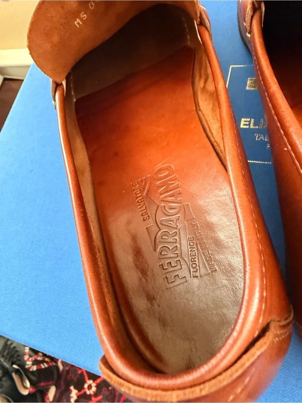Feregamo Men's Brown Leather Slip-On Bit Loafers